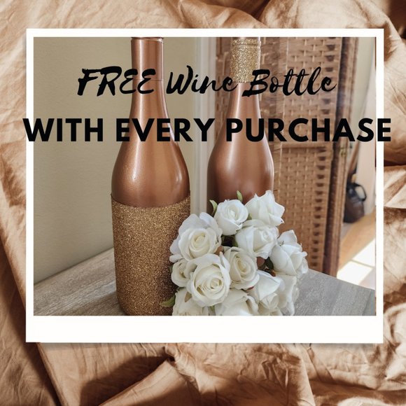 Shimmering Glitter Wine Bottle Decor for Glamorous Weddings Sparkling Reception - Picture 2 of 9